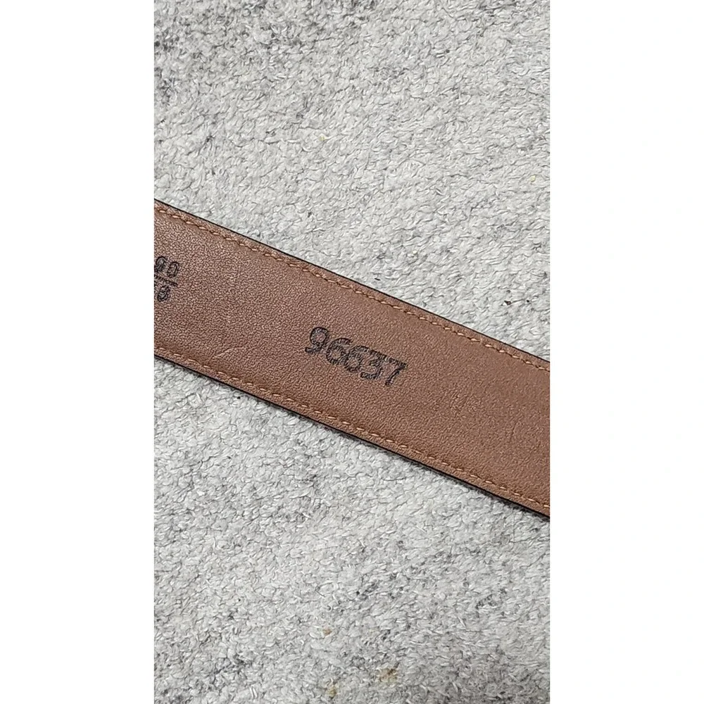 Allen Edmonds Men's Brown Leather Belt Strap No Buckle Size 36 Model #96637